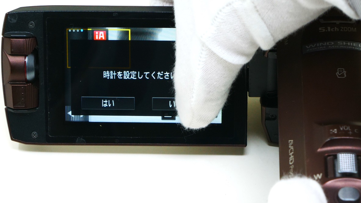 ビデオカメラのタッチパネルが操作できない(Panasonic HC-W850M