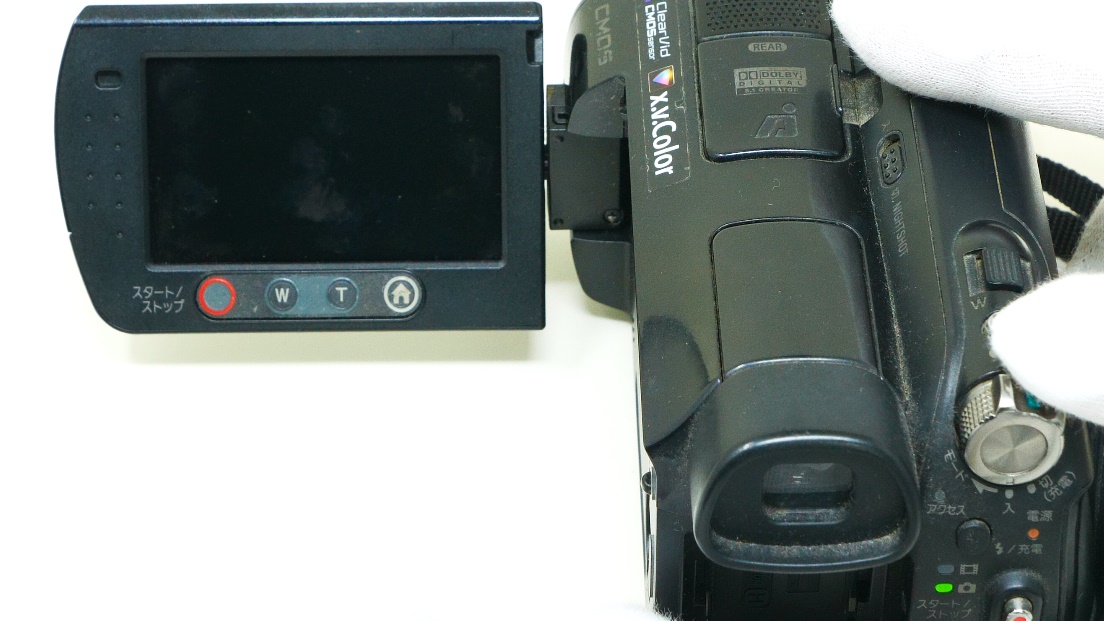 ハンディカムの画面が真っ暗(Sony HandyCam HDR-SR8) | ビデオカメラ